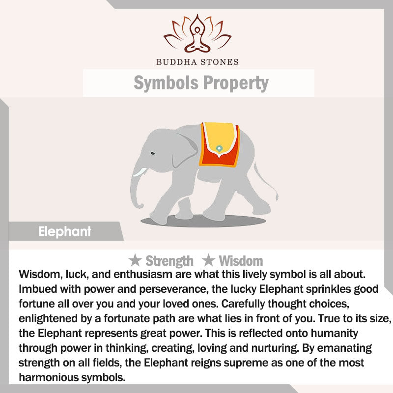 Stone of buddha Sandalwood Jade Elephant Protection Bracelet
