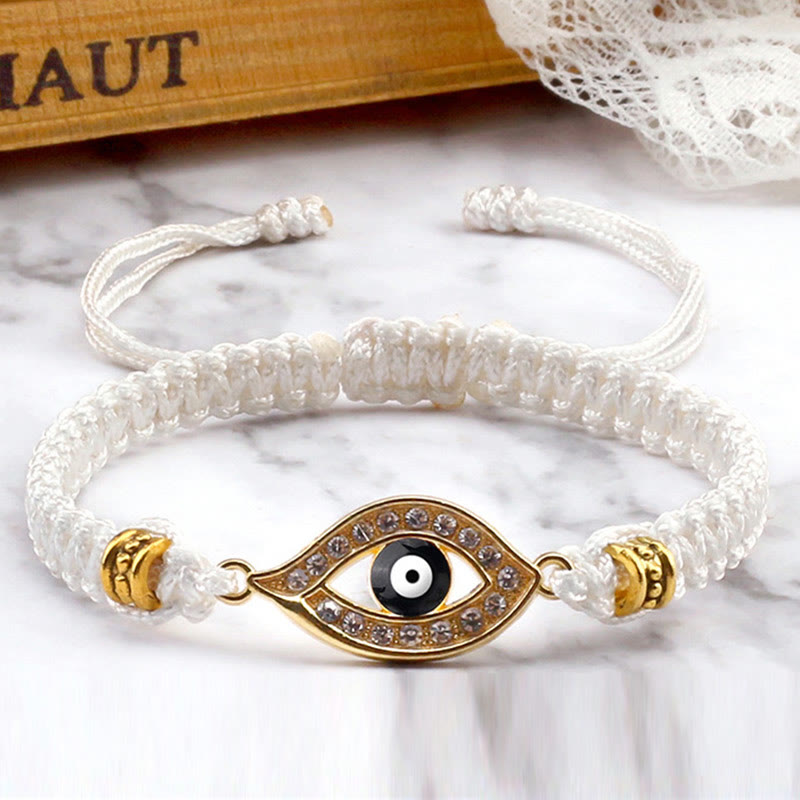 Stone of buddha Evil Eye Keep Away Evil Spirits String Bracelet
