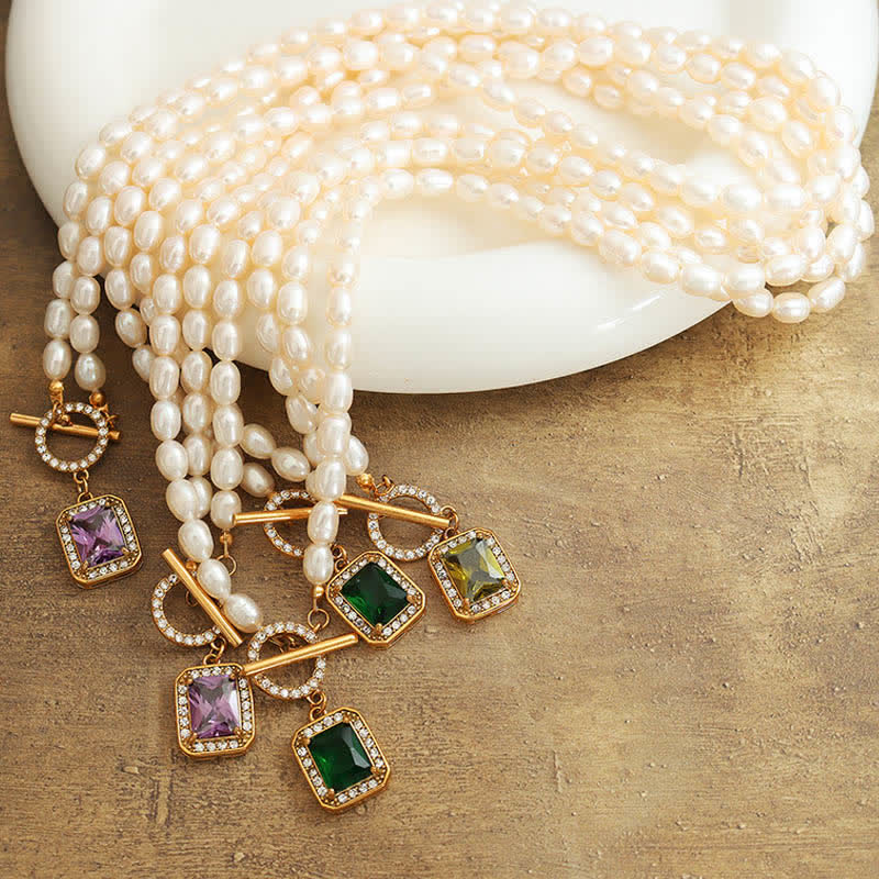 Stone of buddha Pearl Zircon Wealth Charm Necklace Pendant
