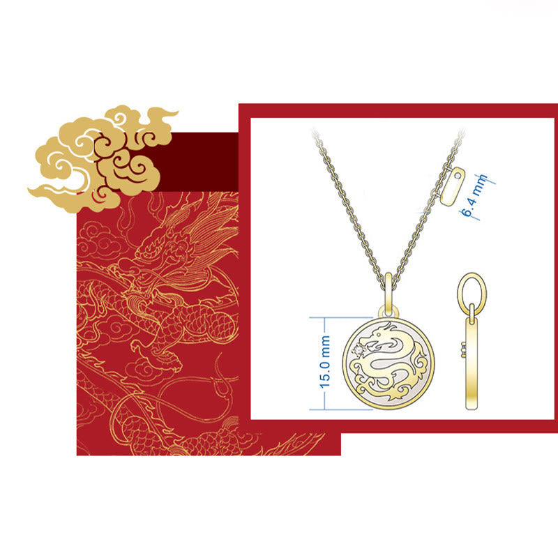 a??a??a??A Flash Sale- Stone of buddha 925 Sterling Silver Tridacna Stone Year of the Dragon Fu Character Luck Strength Necklace Pendant