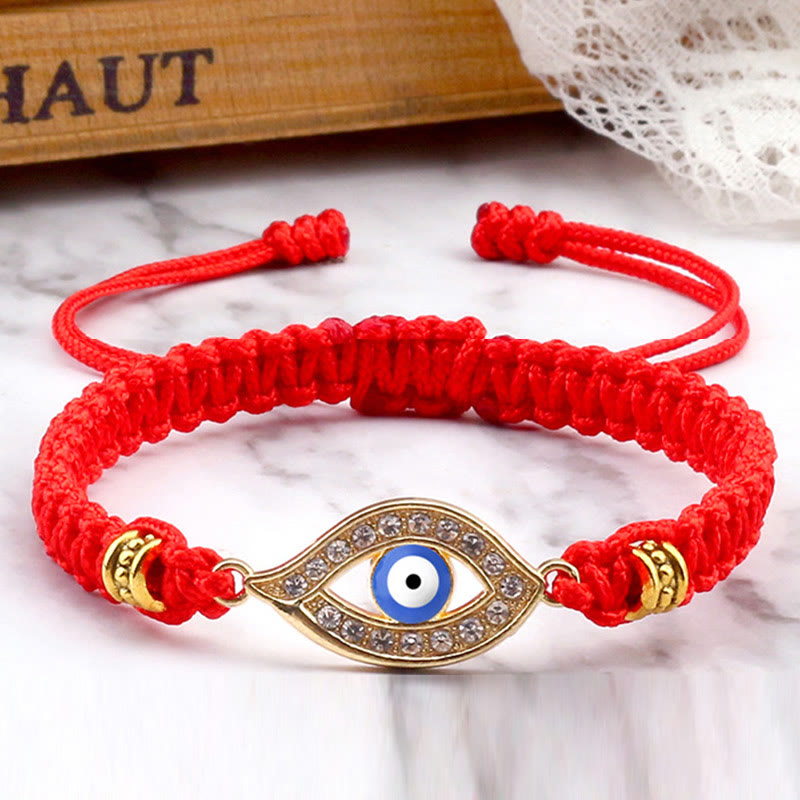 Stone of buddha Evil Eye Keep Away Evil Spirits String Bracelet