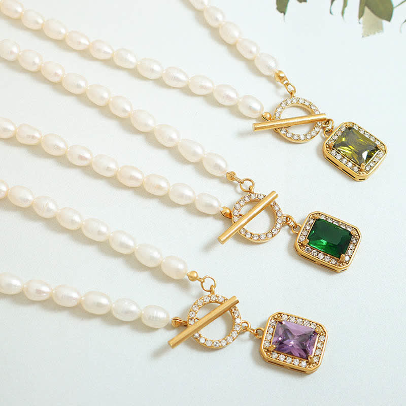 Stone of buddha Pearl Zircon Wealth Charm Necklace Pendant