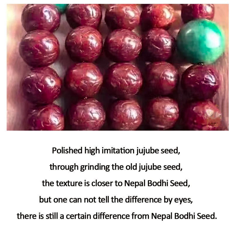 Stone of buddha 108 Mala Beads Nepal Bodhi Seed Luck Wealth Tassel Bracelet