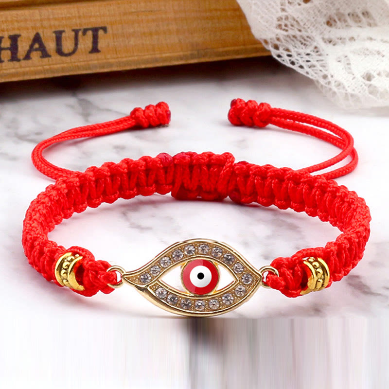 Stone of buddha Evil Eye Keep Away Evil Spirits String Bracelet