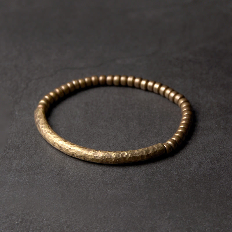 Stone of buddha Simple Design Copper Brass Bead Luck Wealth Bracelet