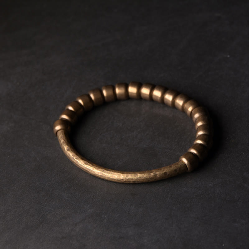 Stone of buddha Simple Design Copper Brass Bead Luck Wealth Bracelet