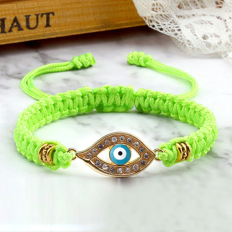 Stone of buddha Evil Eye Keep Away Evil Spirits String Bracelet