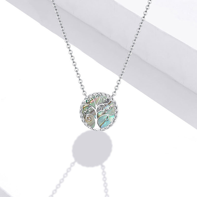 Stone of buddha 925 Sterling Silver The Tree of Life Creation Necklace Pendant