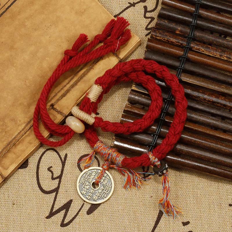 Stone of buddha Mountain Ghosts Spend Money Ward Off Evil Spirits Handmade Bracelet