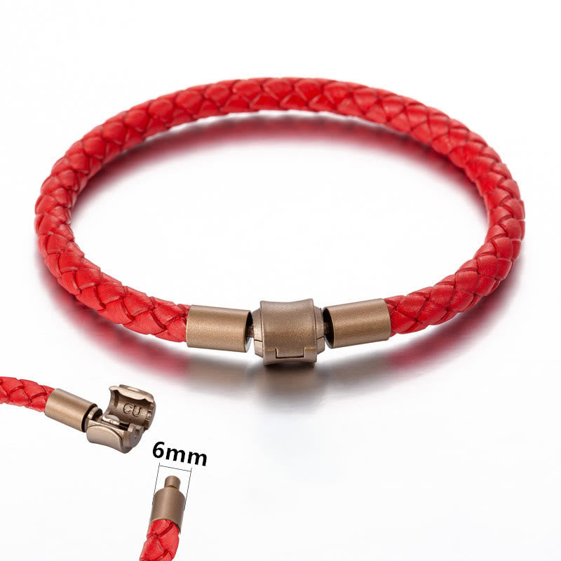 Stone of buddha Vintage Leather Rope Luck Braid String Bracelet