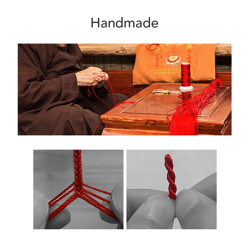Stone of buddha Handmade Five Color Thread Protection Bracelet