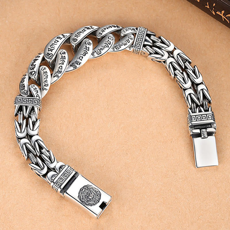 Stone of buddha Om Mani Padme Hum Engraved Peace Purity Bracelet