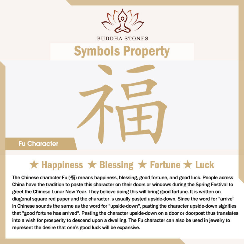 Stone of buddha Green Jade Flower Fu Character Charm Luck Bracelet