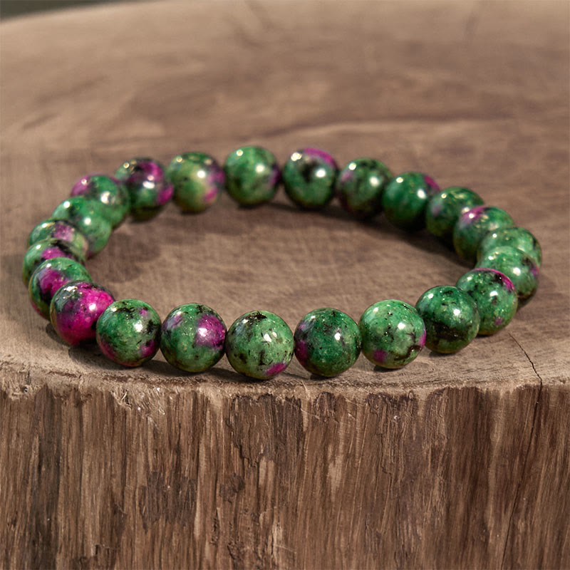 Stone of buddha Ruby Zoisite Connection Bracelet