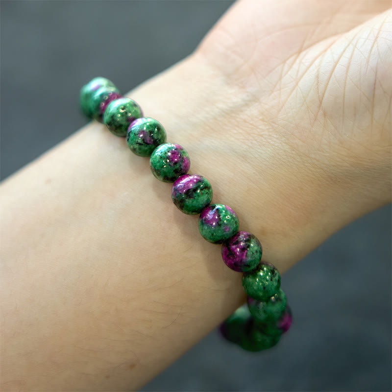 Stone of buddha Ruby Zoisite Connection Bracelet