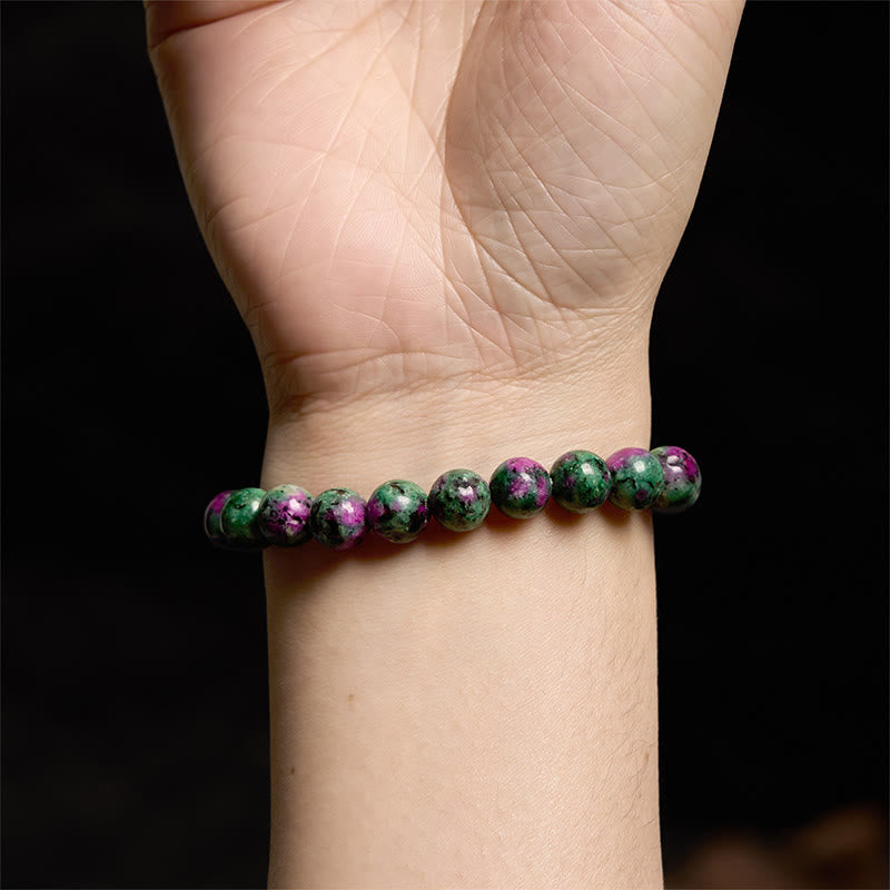 Stone of buddha Ruby Zoisite Connection Bracelet