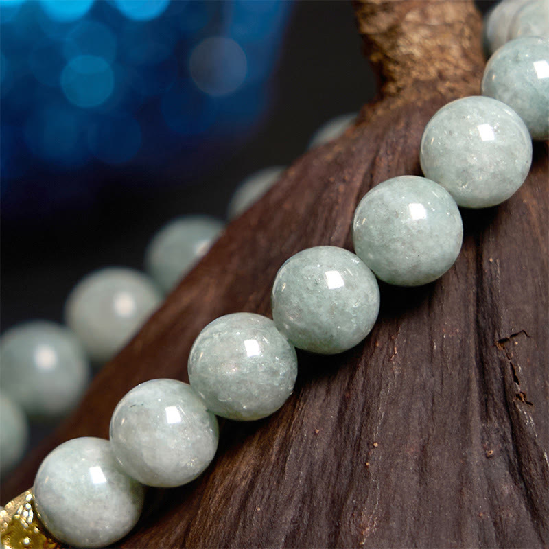Stone of buddha Jade Abundance Flower Bracelet