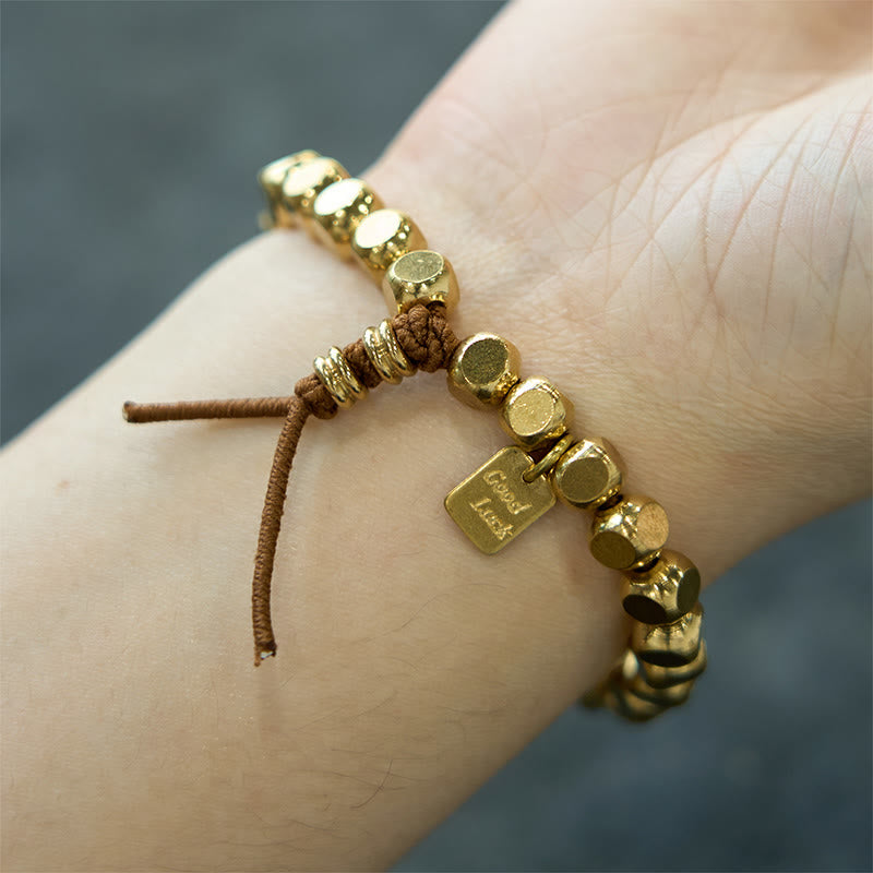 Stone of buddha Copper String Good Luck Self Care Bracelet
