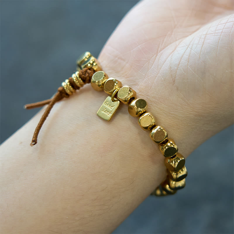 Stone of buddha Copper String Good Luck Self Care Bracelet