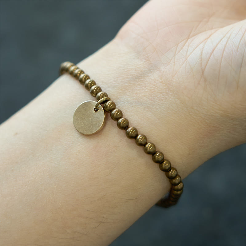 Stone of buddha Amekaji Copper Balance Bracelet