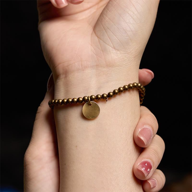Stone of buddha Amekaji Copper Balance Bracelet