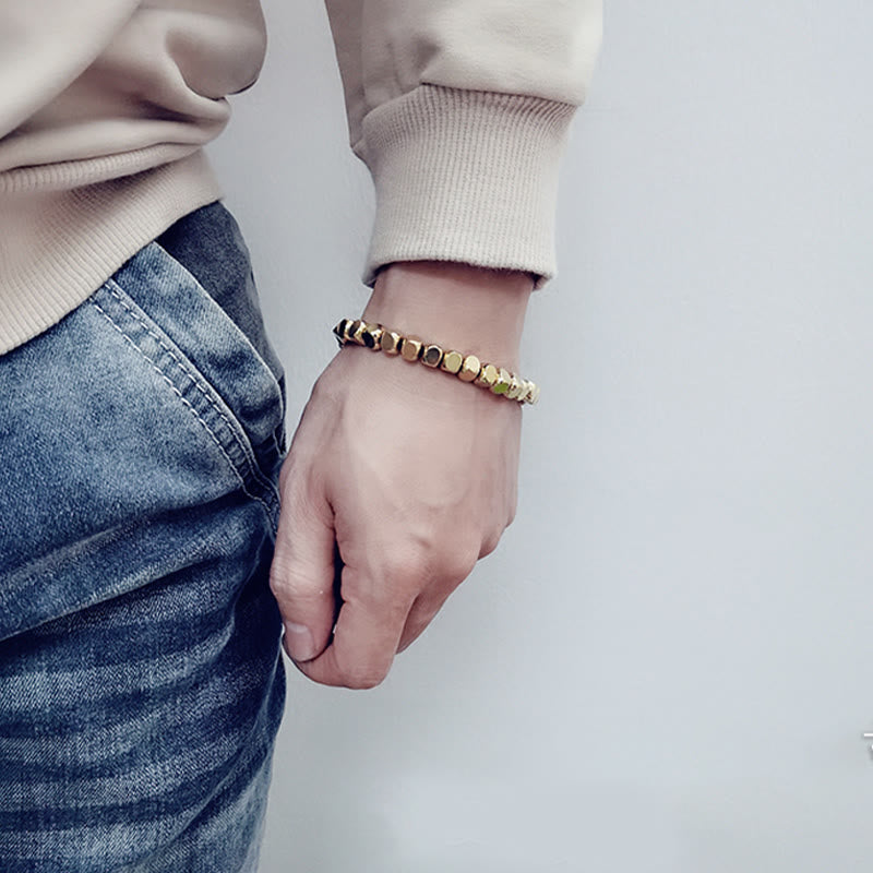 Stone of buddha Copper Good Luck Healing Bracelet