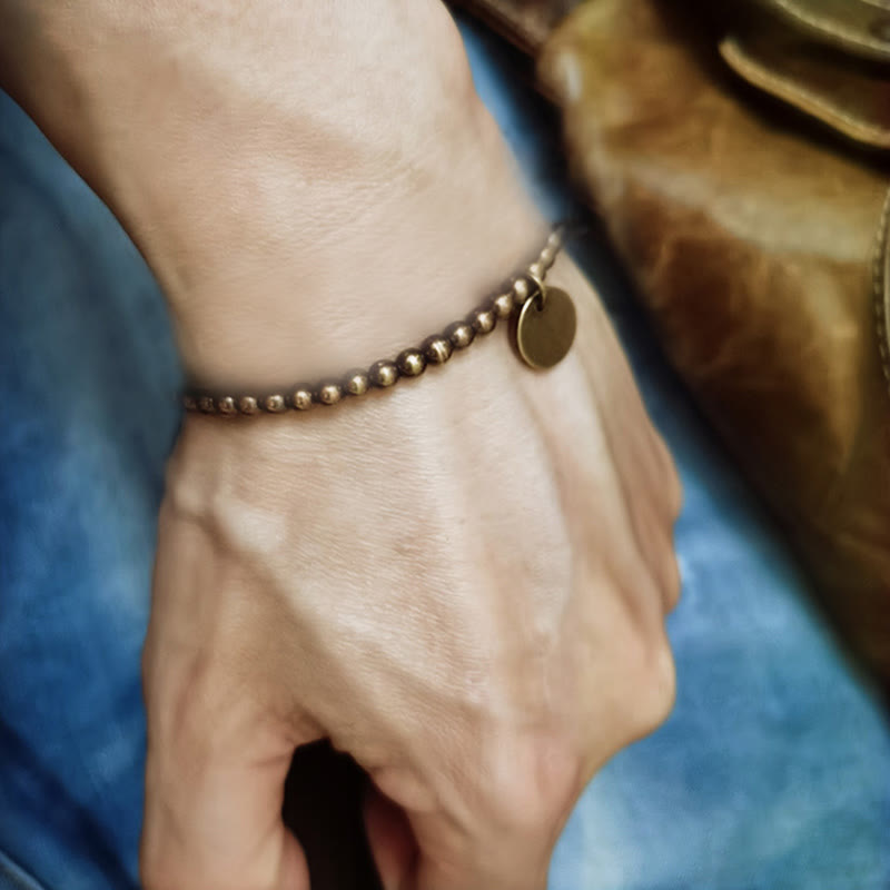 Stone of buddha Amekaji Copper Balance Bracelet