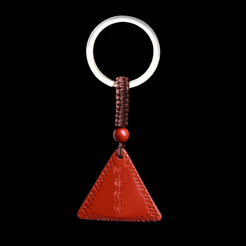 Stone of buddha Cinnabar Amitabha Calm Necklace Pendant