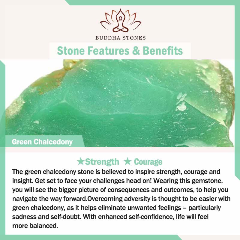 Stone of buddha Green Chalcedony Gourd Pendant