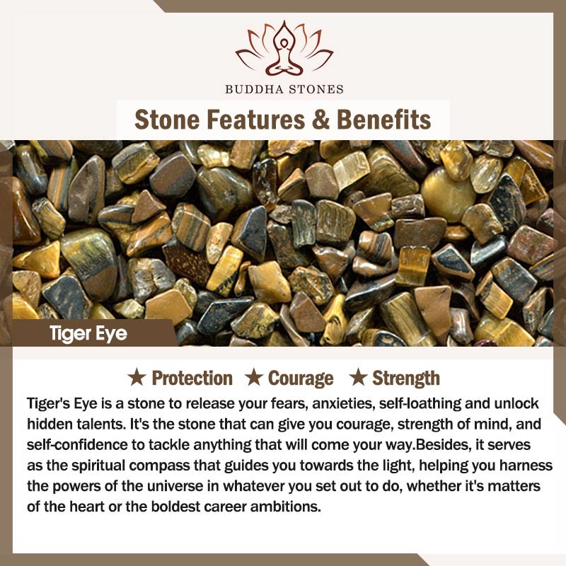 Stone of buddha Tiger Eye Strength Bracelet