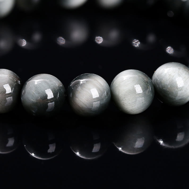 Stone of buddha Natural Eagle's Eye Stone Courage Positive Bracelet