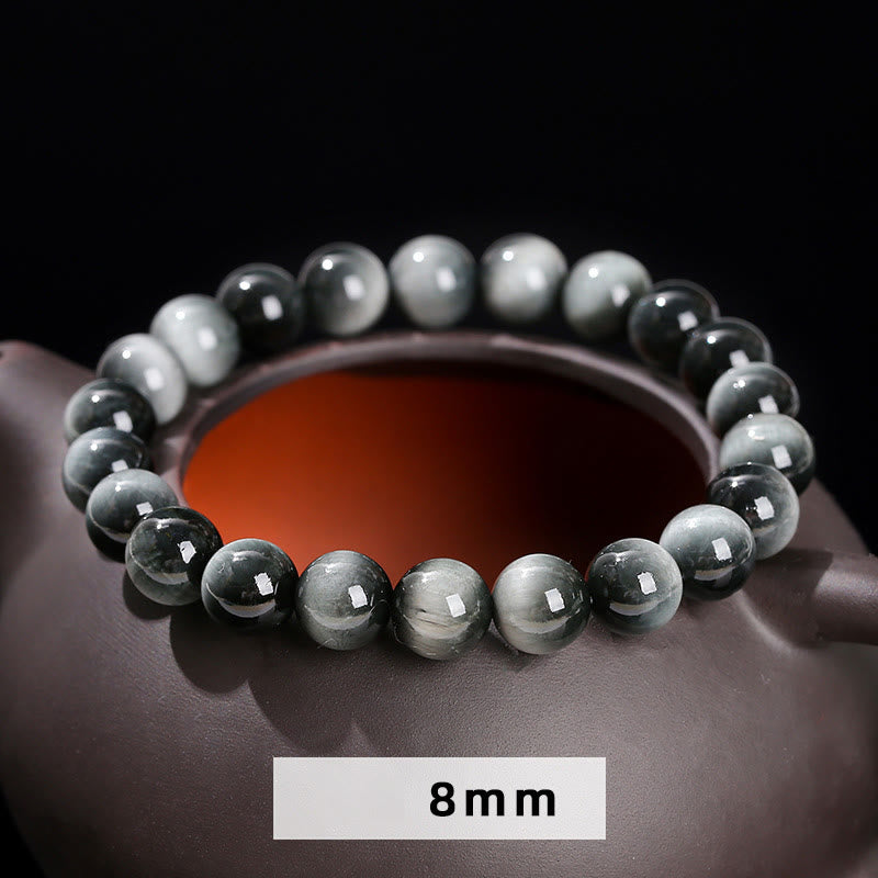 Stone of buddha Natural Eagle's Eye Stone Courage Positive Bracelet