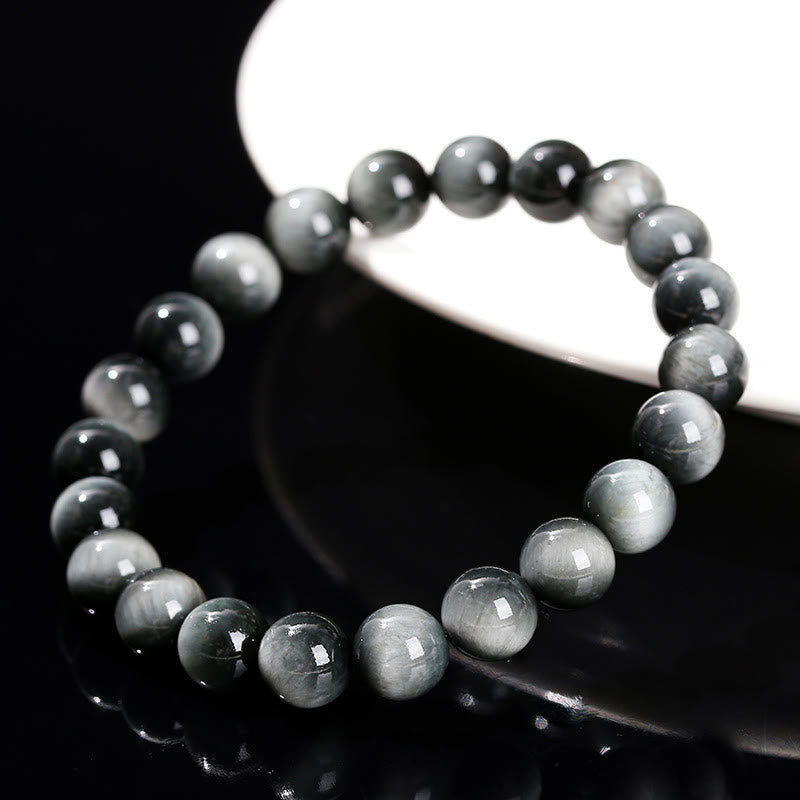 Stone of buddha Natural Eagle's Eye Stone Courage Positive Bracelet