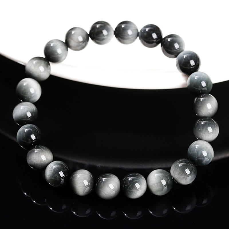 Stone of buddha Natural Eagle's Eye Stone Courage Positive Bracelet