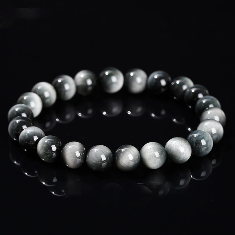 Stone of buddha Natural Eagle's Eye Stone Courage Positive Bracelet