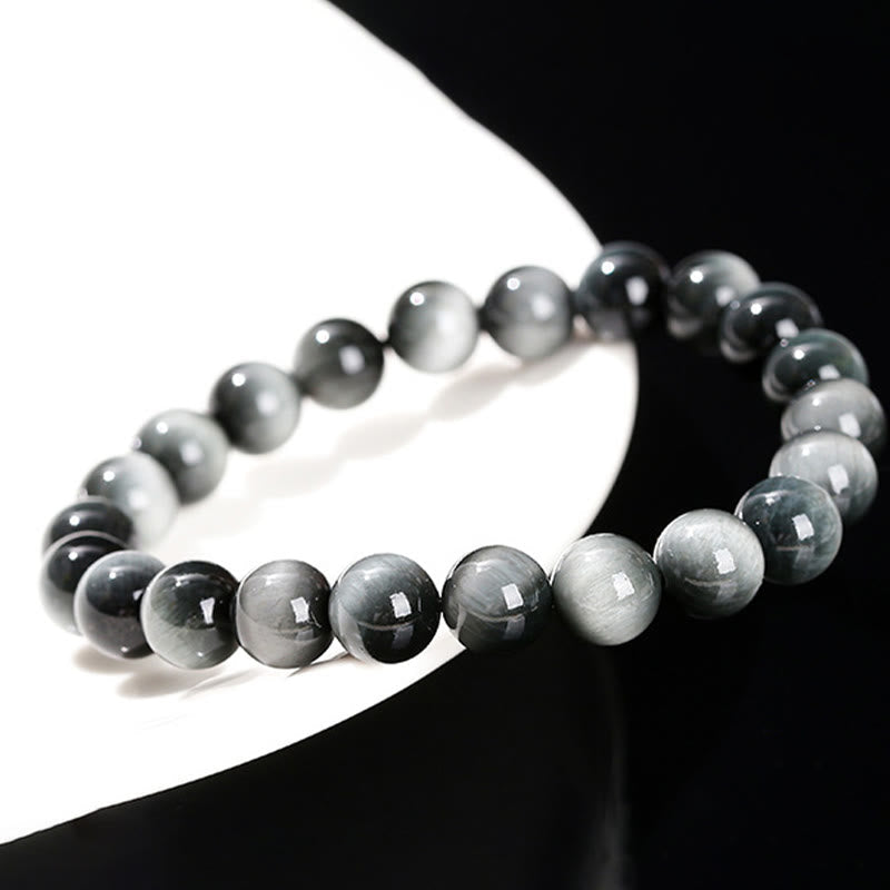 Stone of buddha Natural Eagle's Eye Stone Courage Positive Bracelet