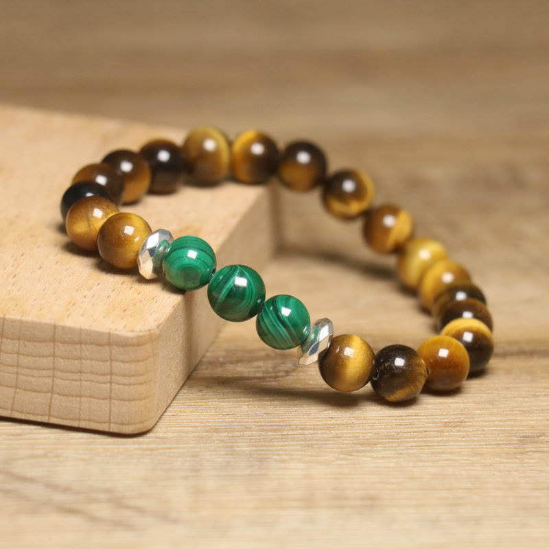 Stone of buddha Tiger Eye Green Tiger Eye Courage Bracelet