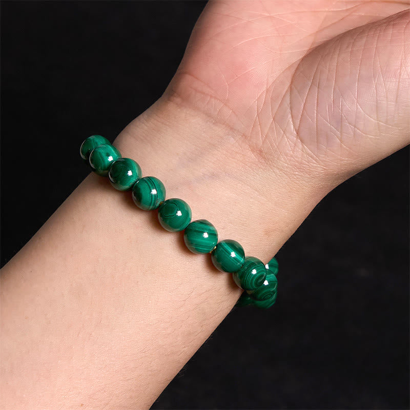 Stone of buddha Natural Malachite Protection Calmness Bracelet