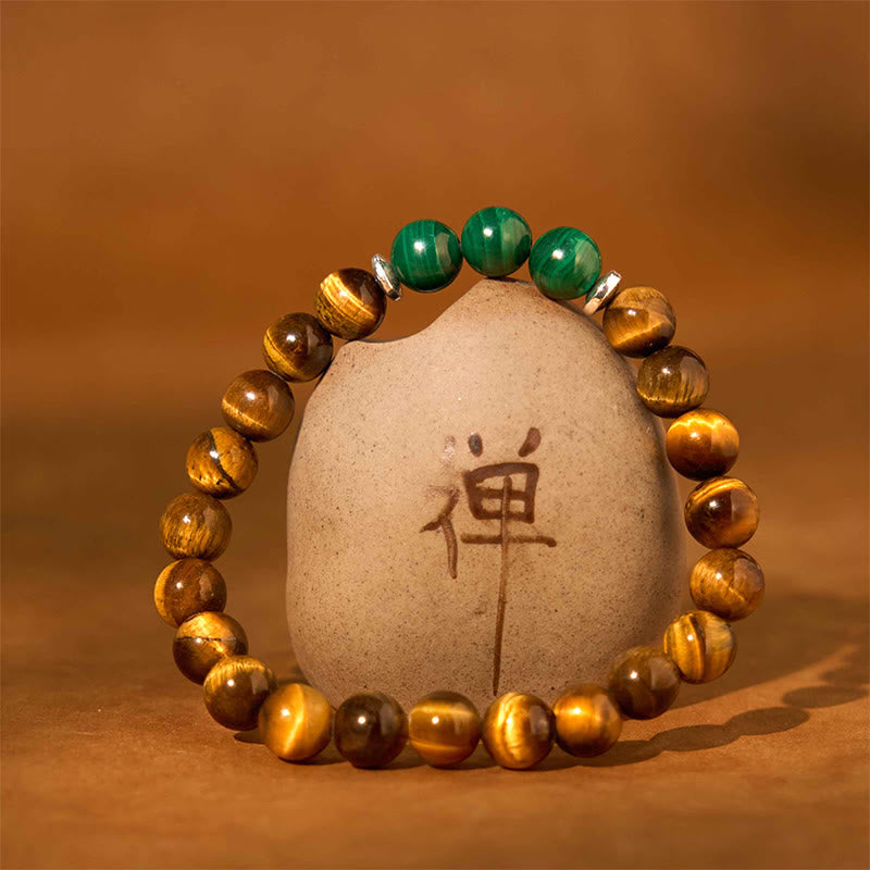 Stone of buddha Tiger Eye Green Tiger Eye Courage Bracelet