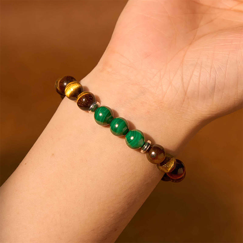 Stone of buddha Tiger Eye Green Tiger Eye Courage Bracelet