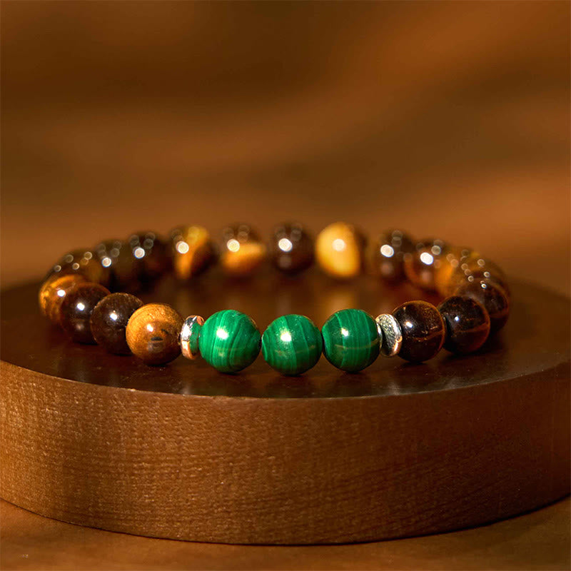 Stone of buddha Tiger Eye Green Tiger Eye Courage Bracelet