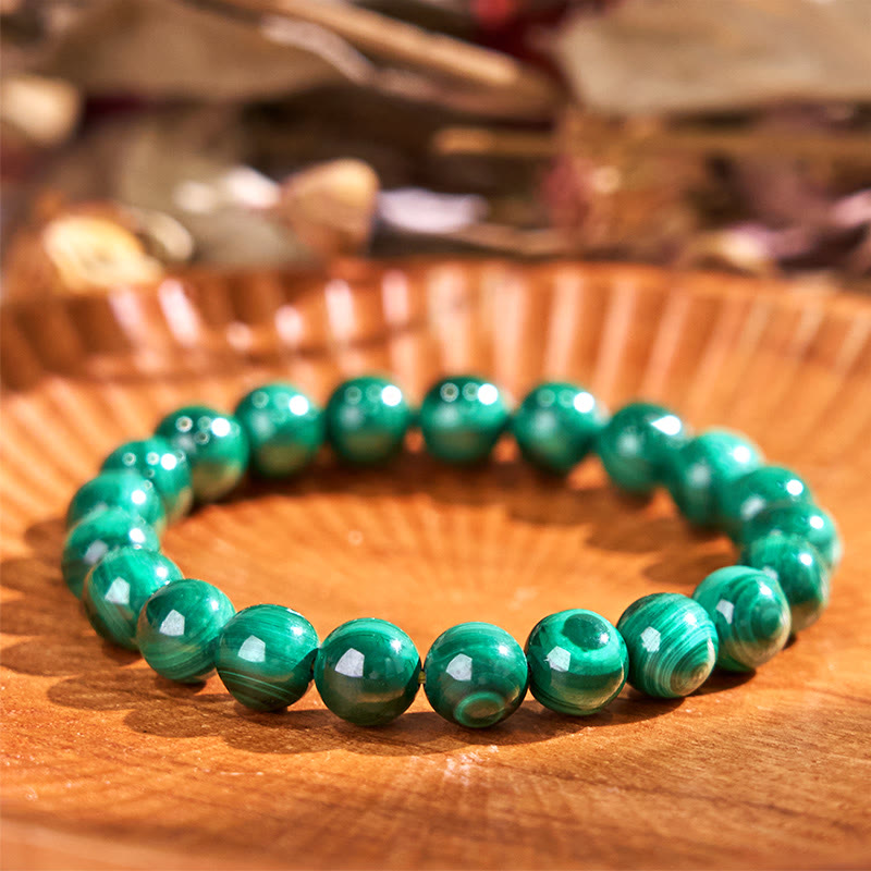 Stone of buddha Natural Malachite Protection Calmness Bracelet