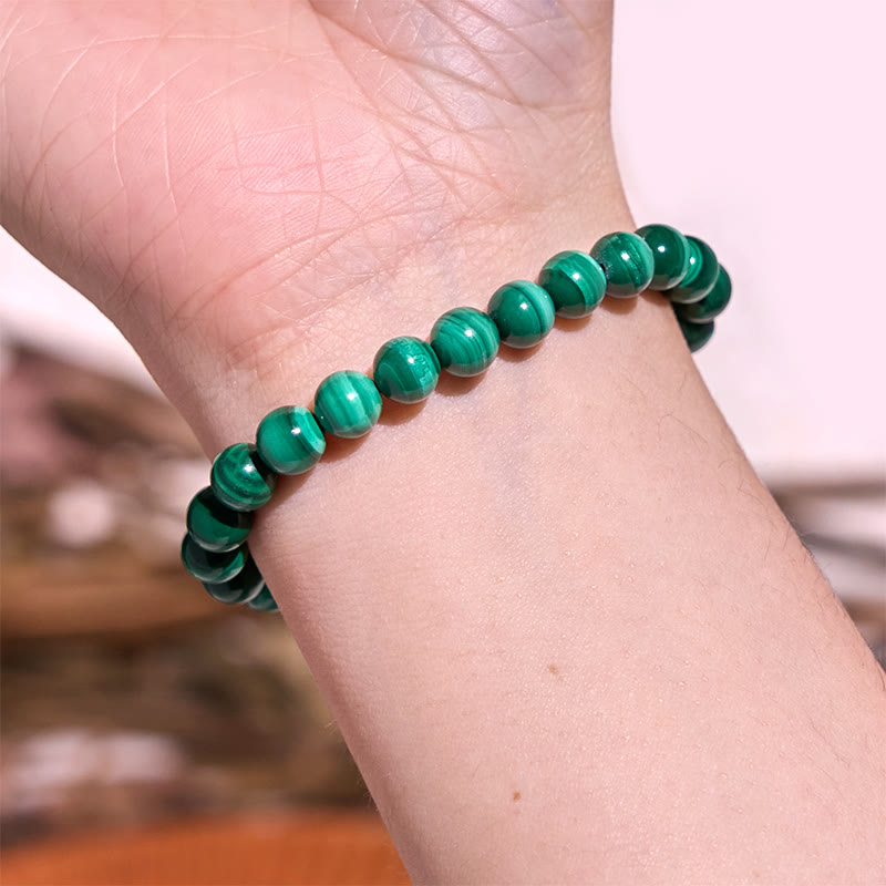 Stone of buddha Natural Malachite Protection Calmness Bracelet