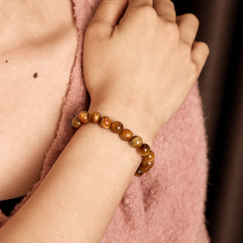 Stone of buddha Tiger Eye Strength Bracelet