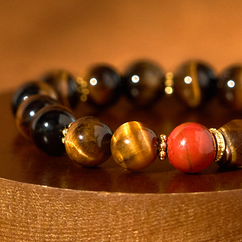 Stone of buddha Tiger Eye Courage Bracelet