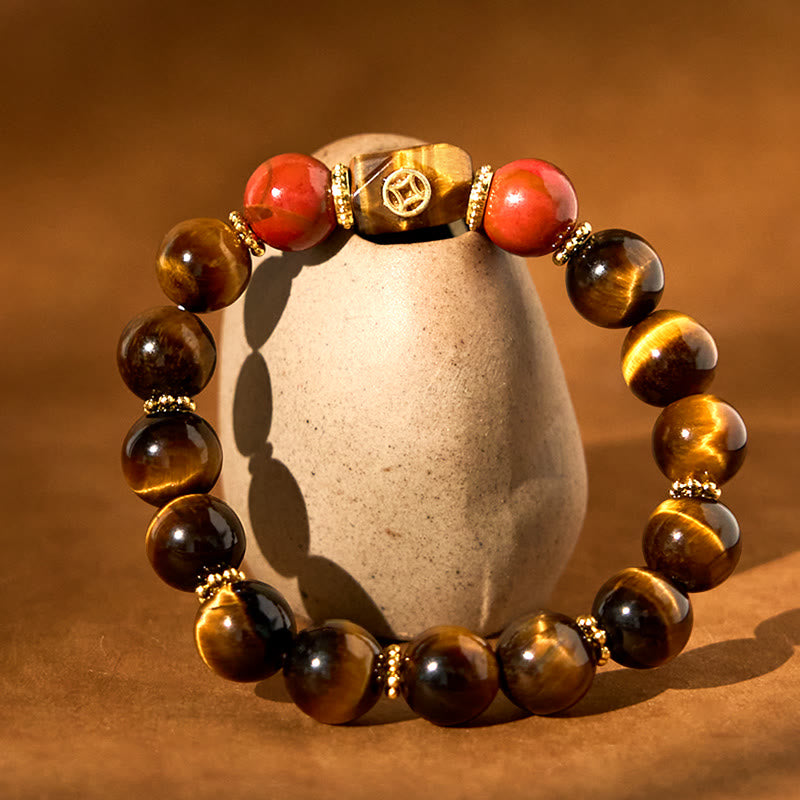 Stone of buddha Tiger Eye Courage Bracelet