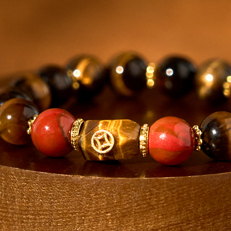 Stone of buddha Tiger Eye Courage Bracelet