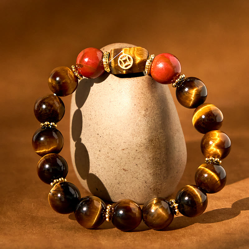 Stone of buddha Tiger Eye Courage Bracelet