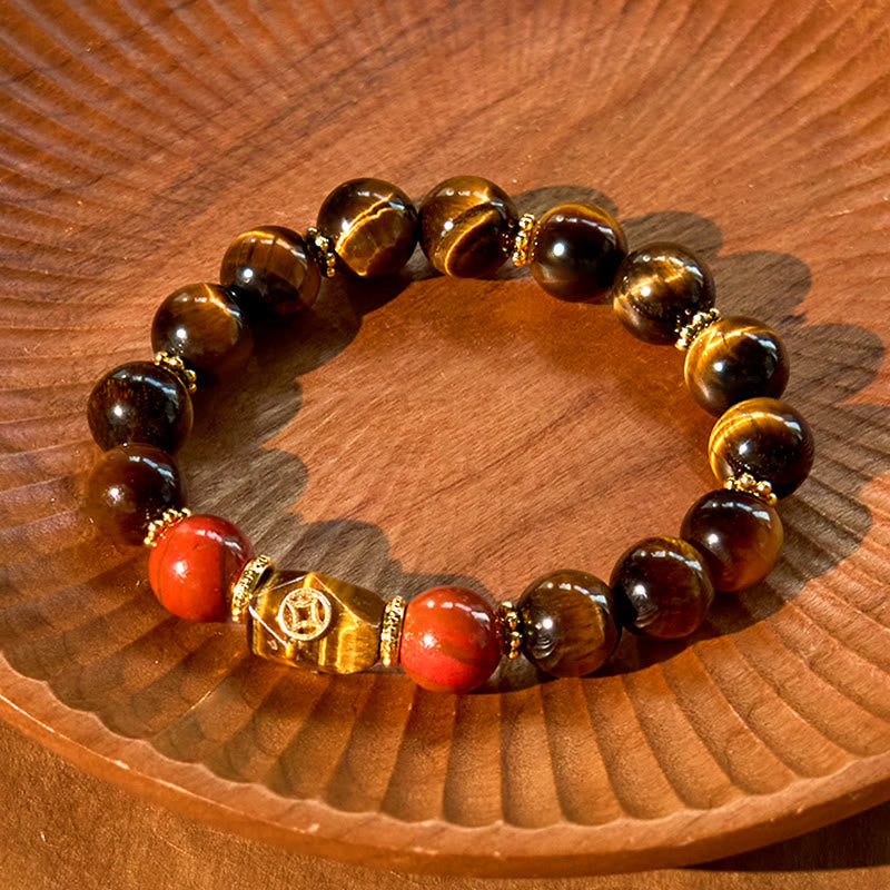 Stone of buddha Tiger Eye Courage Bracelet