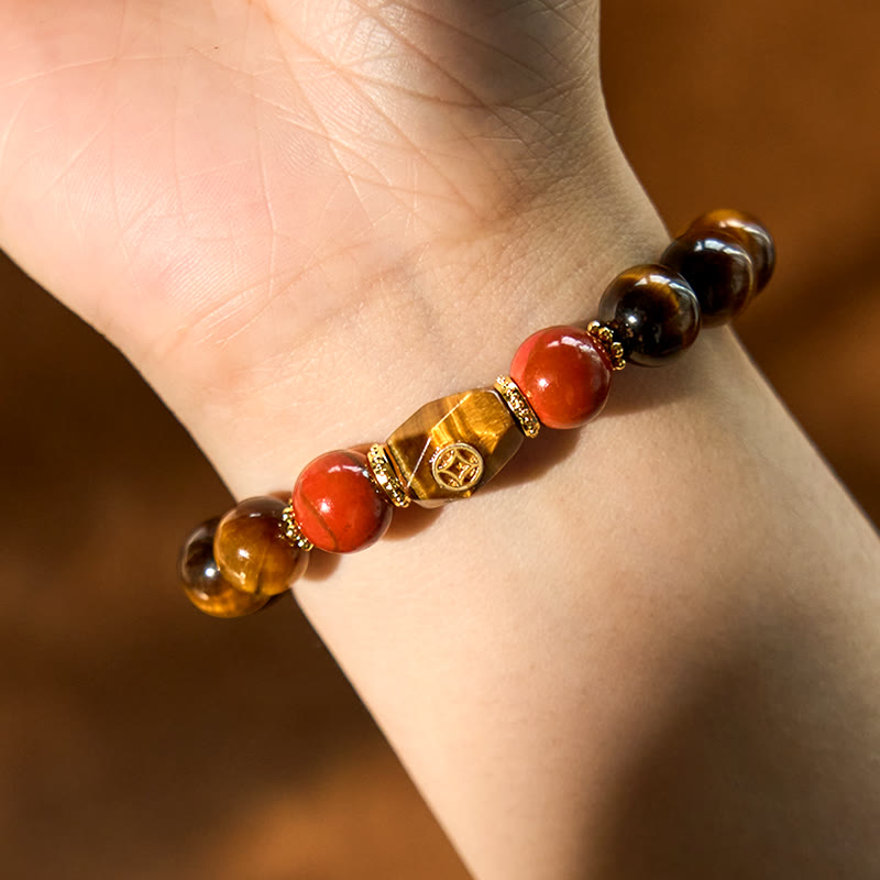 Stone of buddha Tiger Eye Courage Bracelet
